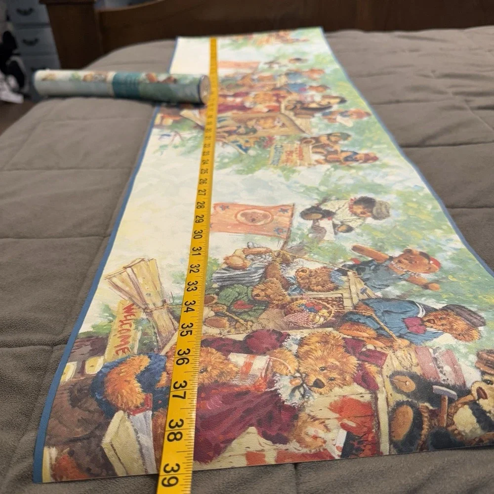 Vintage Teddy Bear Treehouse Wall Border Lot 5yd + 39in Partial‎ International